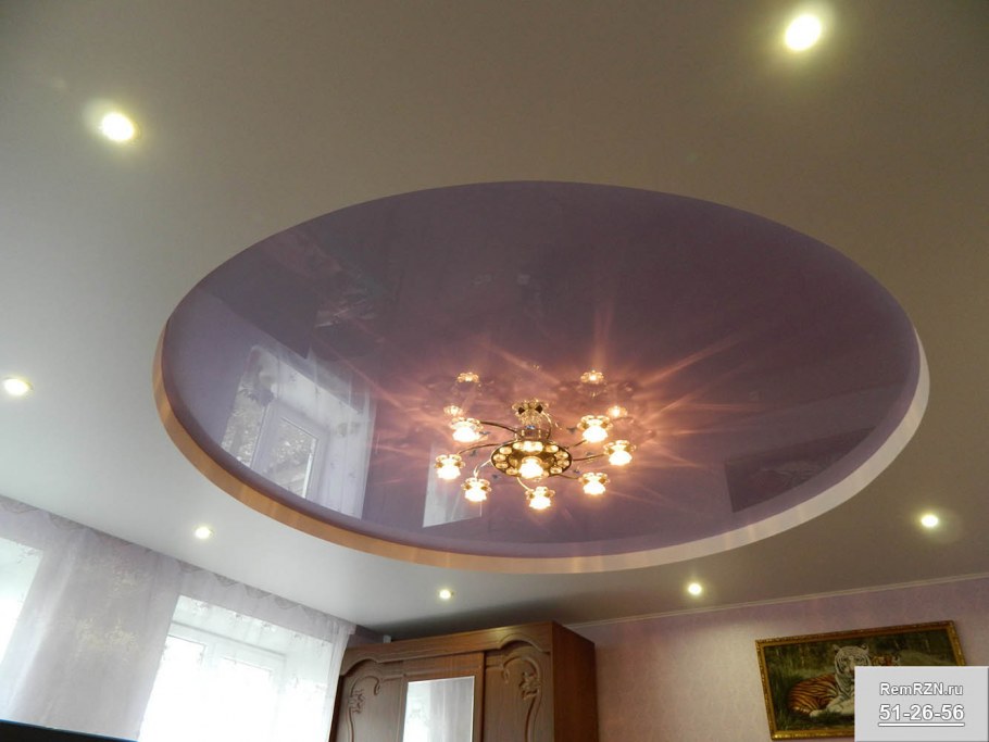 Овальный потолок из гипсокартона
