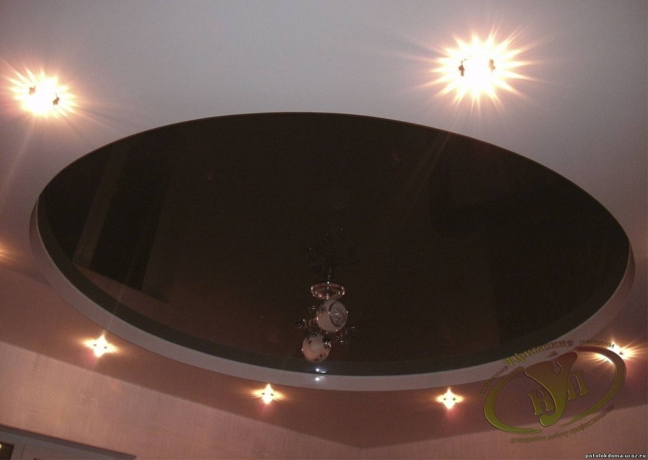 Двухуровневый круглый потолок
