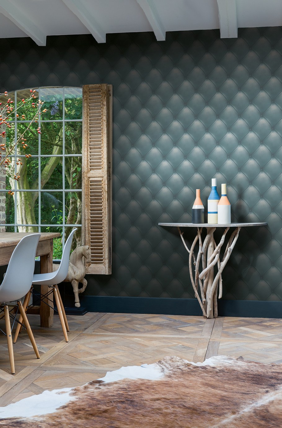 Стеганые обои Chesterwall Midnight