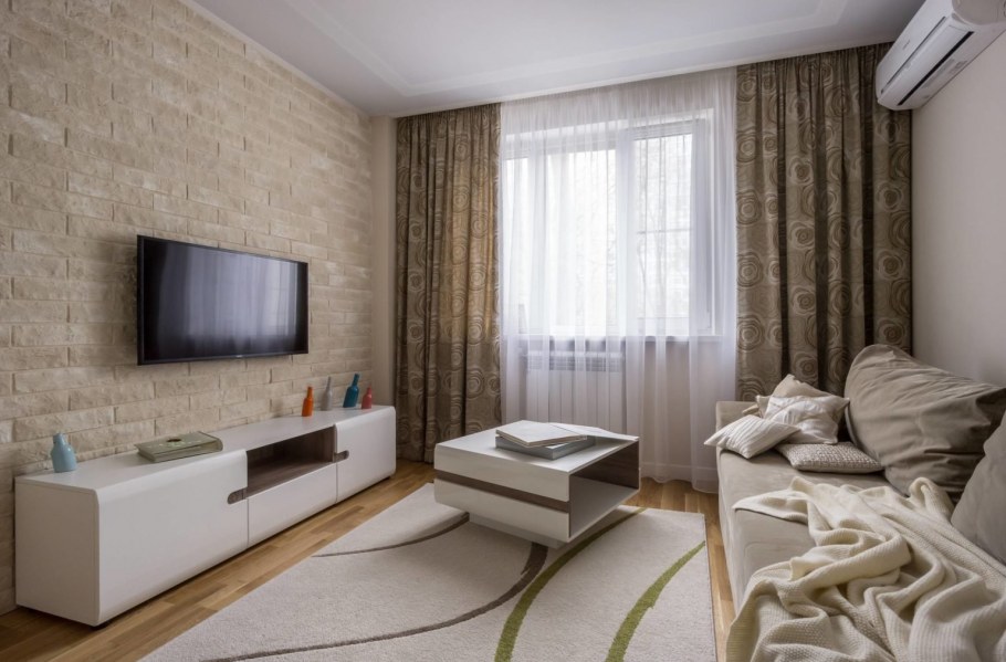 Интерьер гостиной в хрущевке