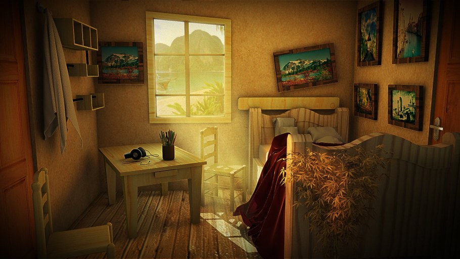 Комната со шкафом аниме