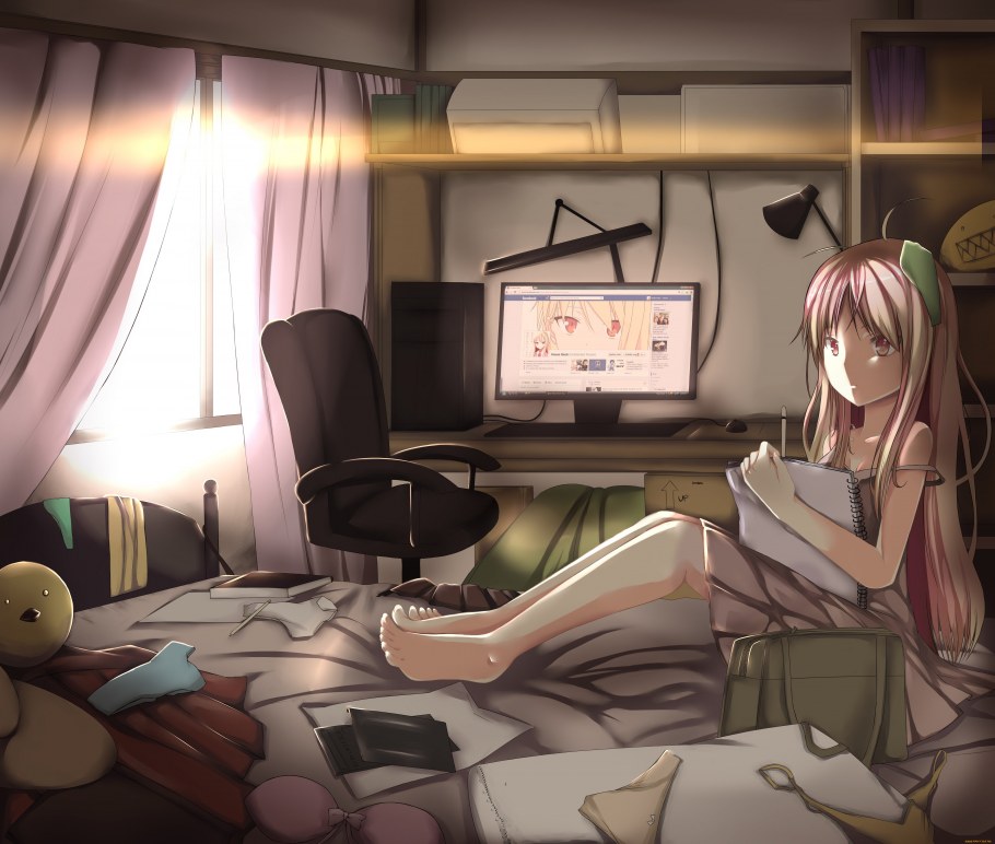 Аниме комната девушки