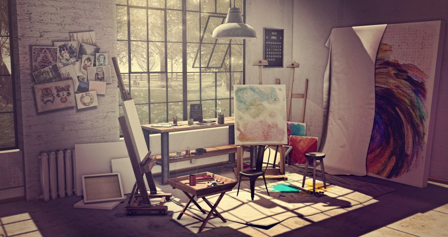 Беспорядок в мастерской художника