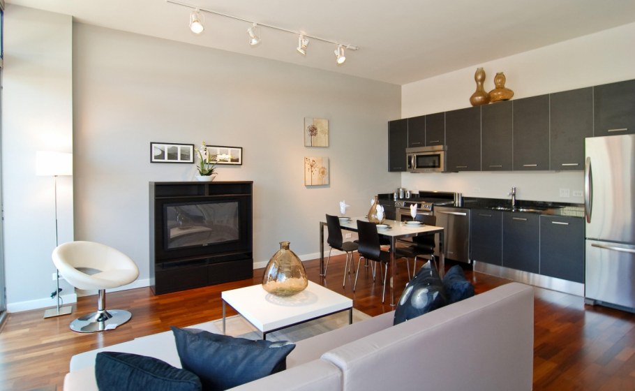 Кухня с гостинной 30кв м интерьер