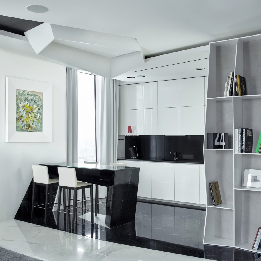 Монохромная кухня