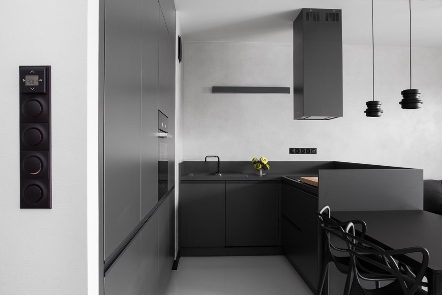 Кухня в монохромном стиле