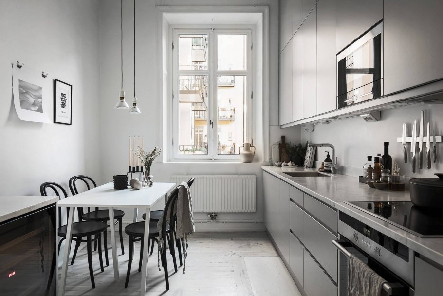 Темная кухня в стиле Минимализм