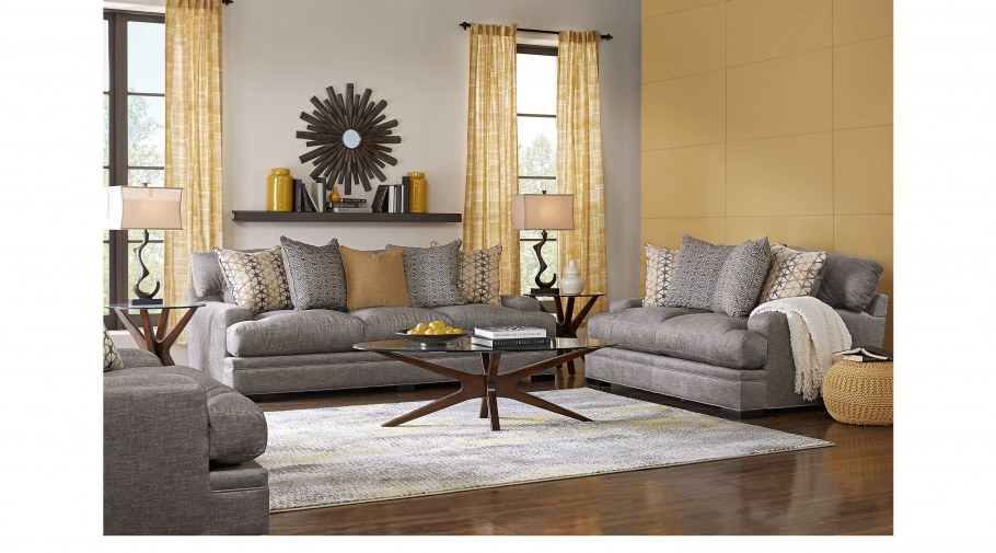 Сочетание серого и голубого в интерьере