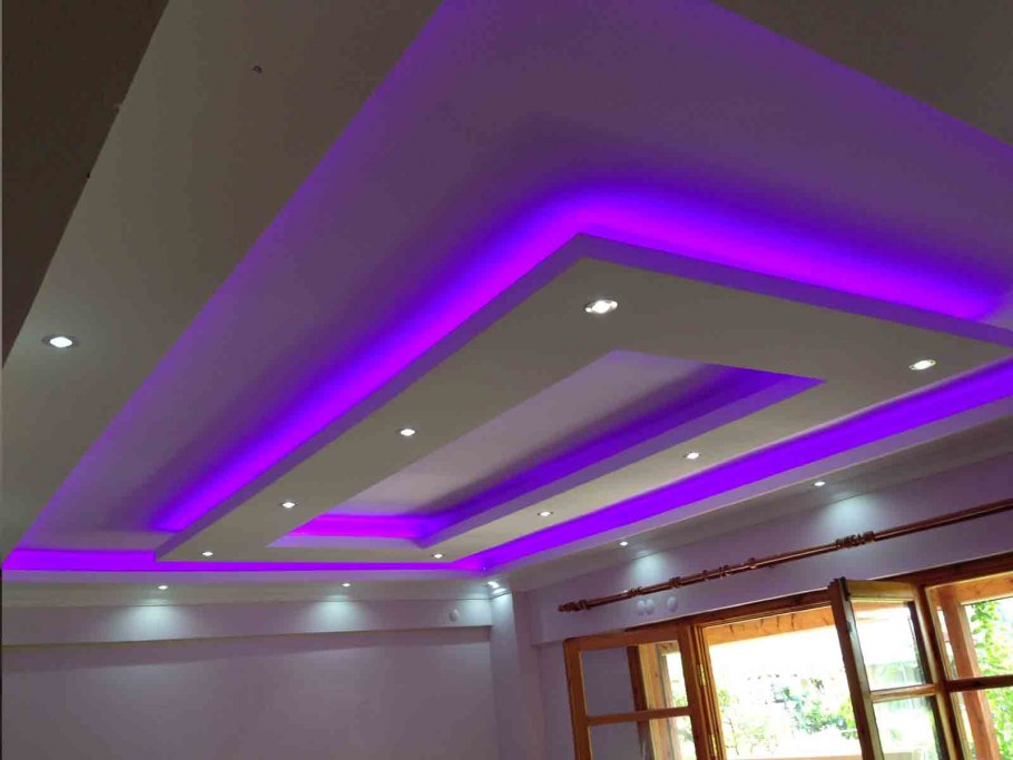 Многоуровневый потолок с подсветкой