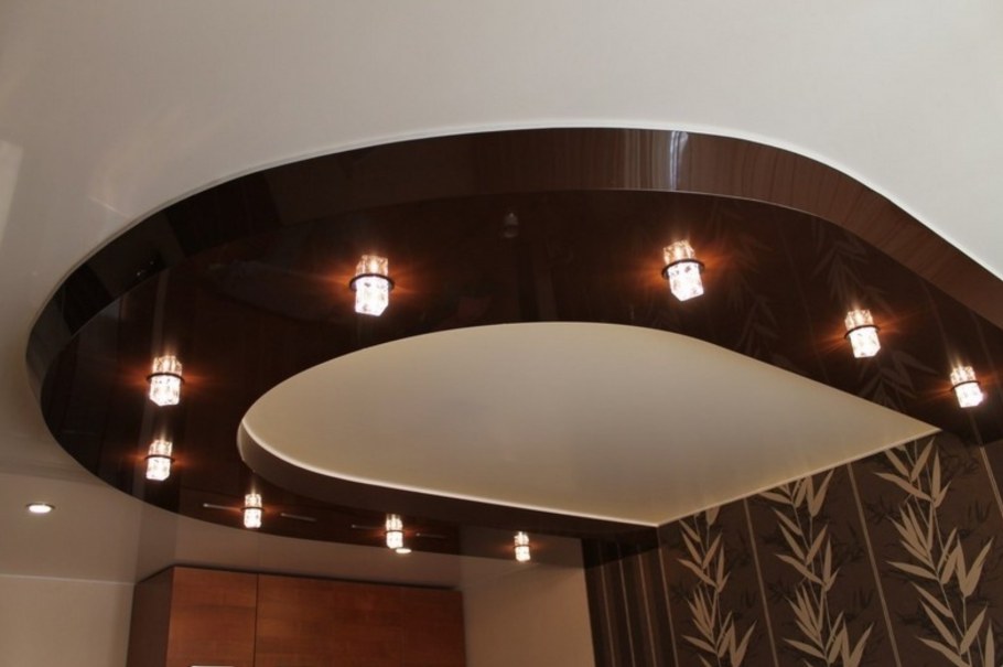 Многоуровневые натяжные потолки