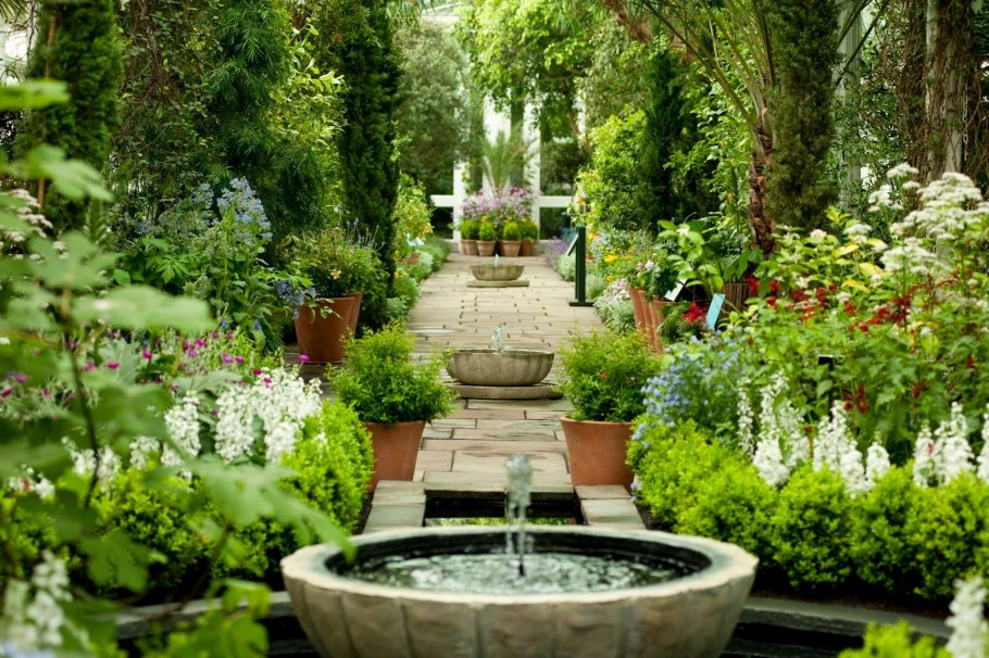 Китайский сад пейзажный парк