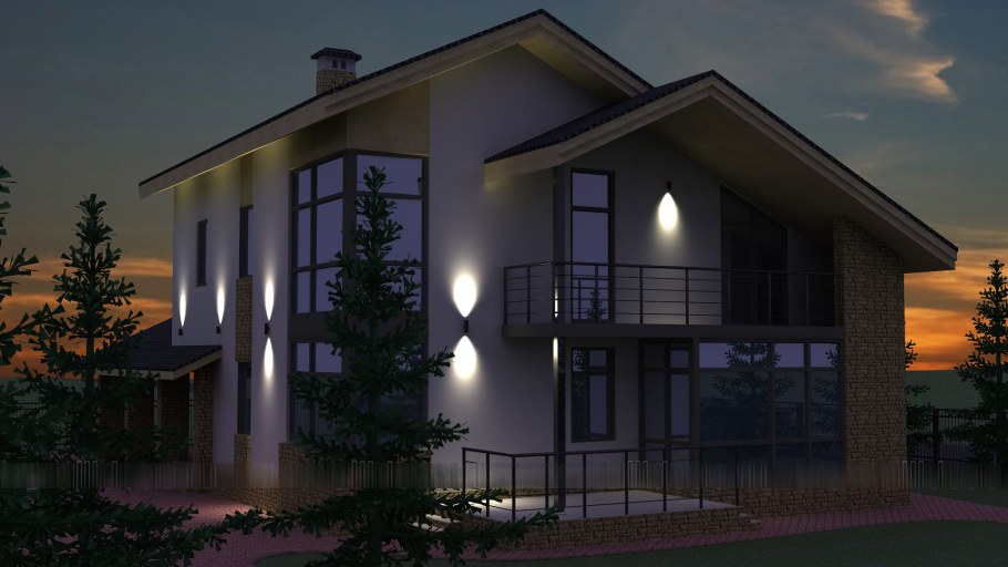 Проект освещения дома