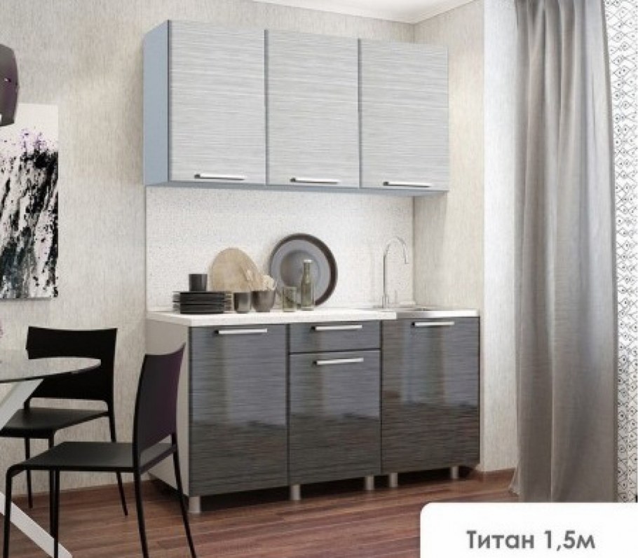 Кухонный гарнитур Титан 1.5м BTS