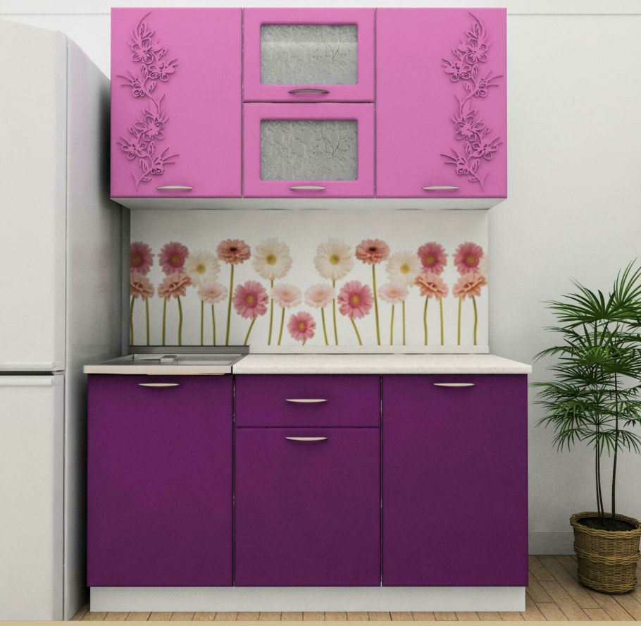 Цветные кухонные гарнитуры