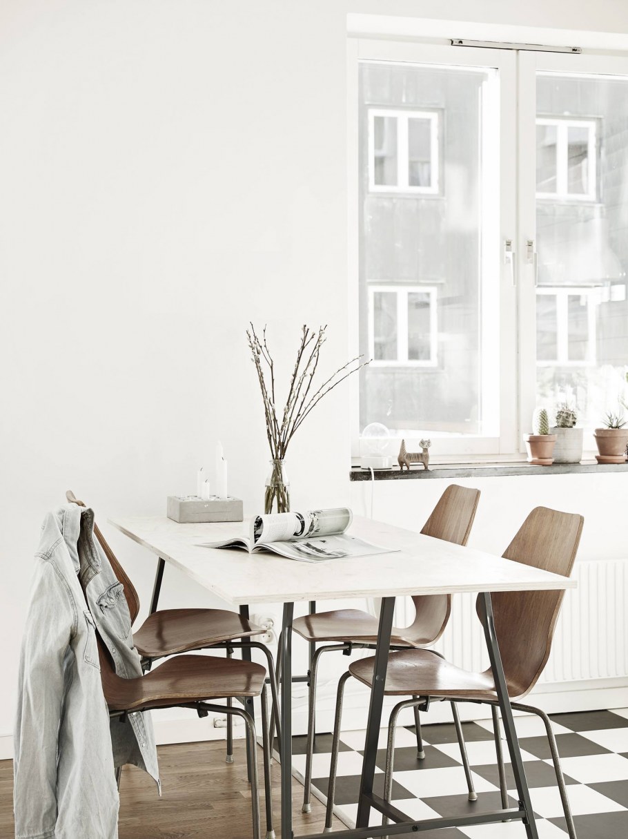 Обеденная зона в скандинавском стиле