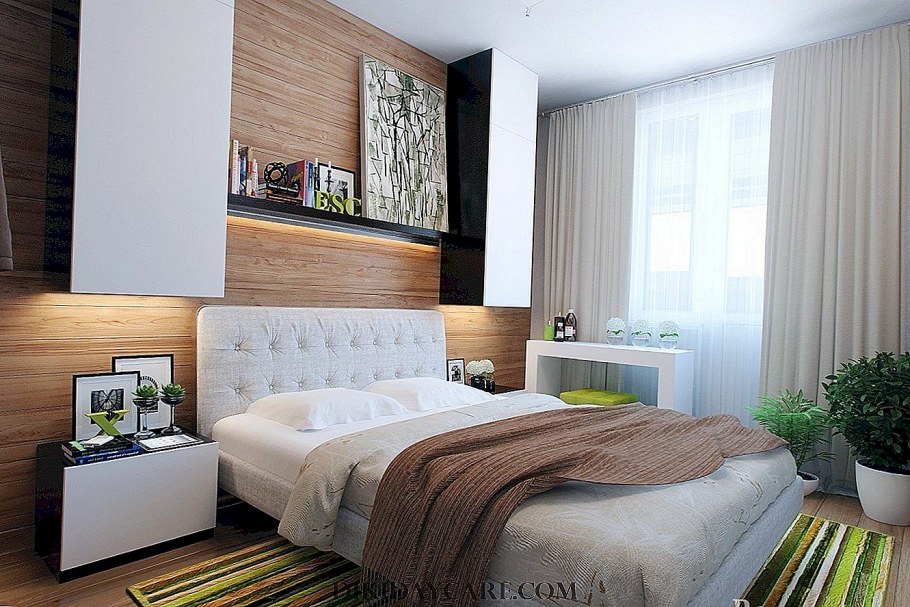 Интерьер небольшой спальни