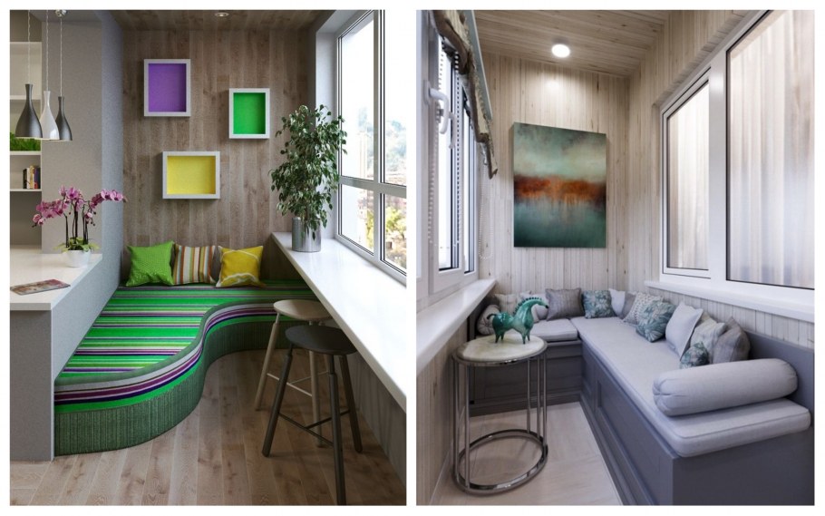 Встроенный шкаф на балконе