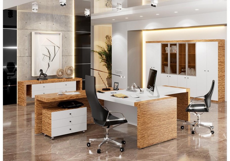 Мебель VP_Chicago n стол руководителя 190 темн. Дуб