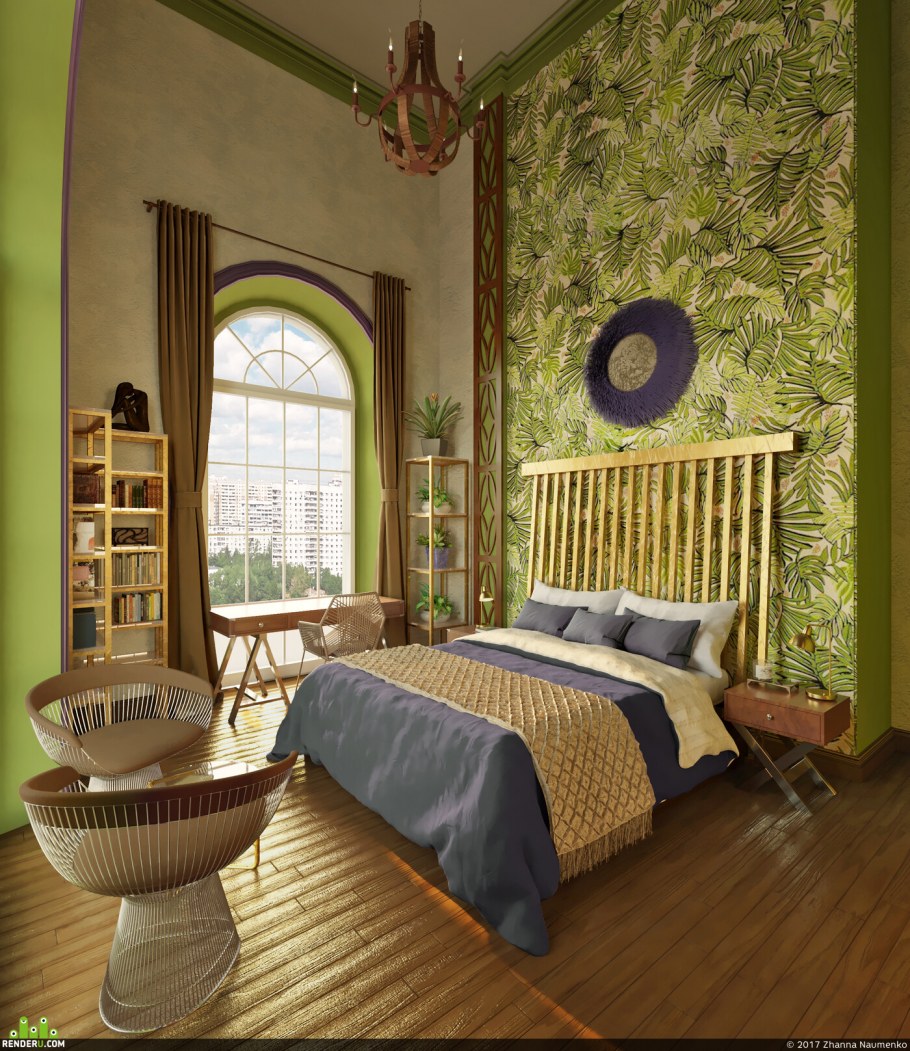 Гостиная в гавайском стиле