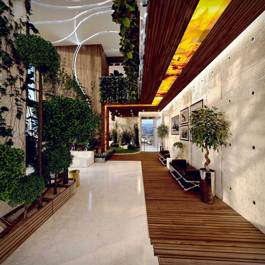 Зона отдыха в здании