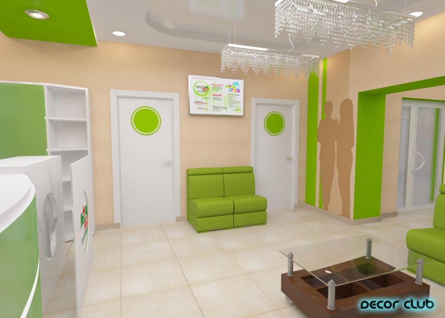 Интерьер холла медицинского центра