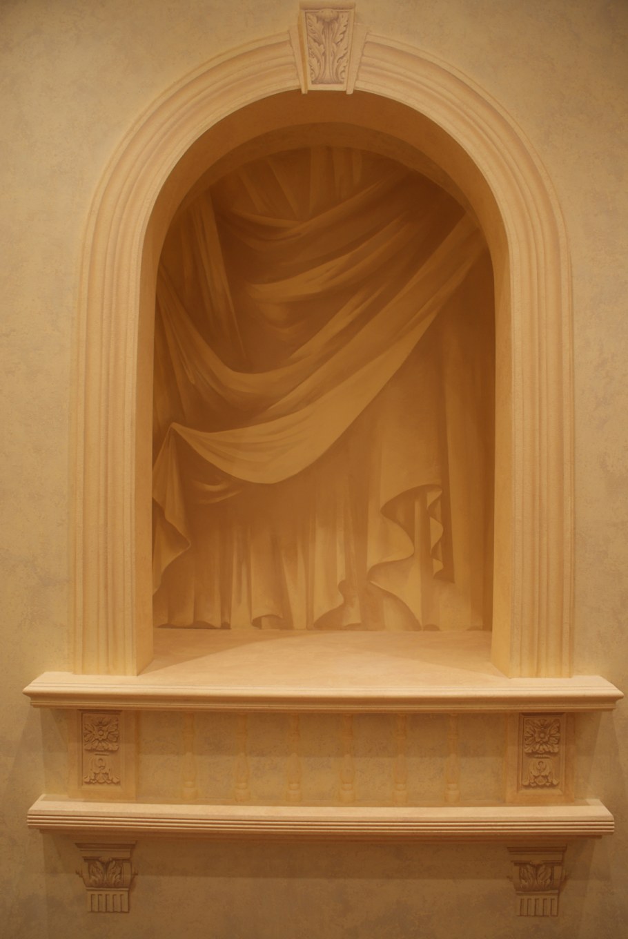 Стеклоблоки в спальне без окна