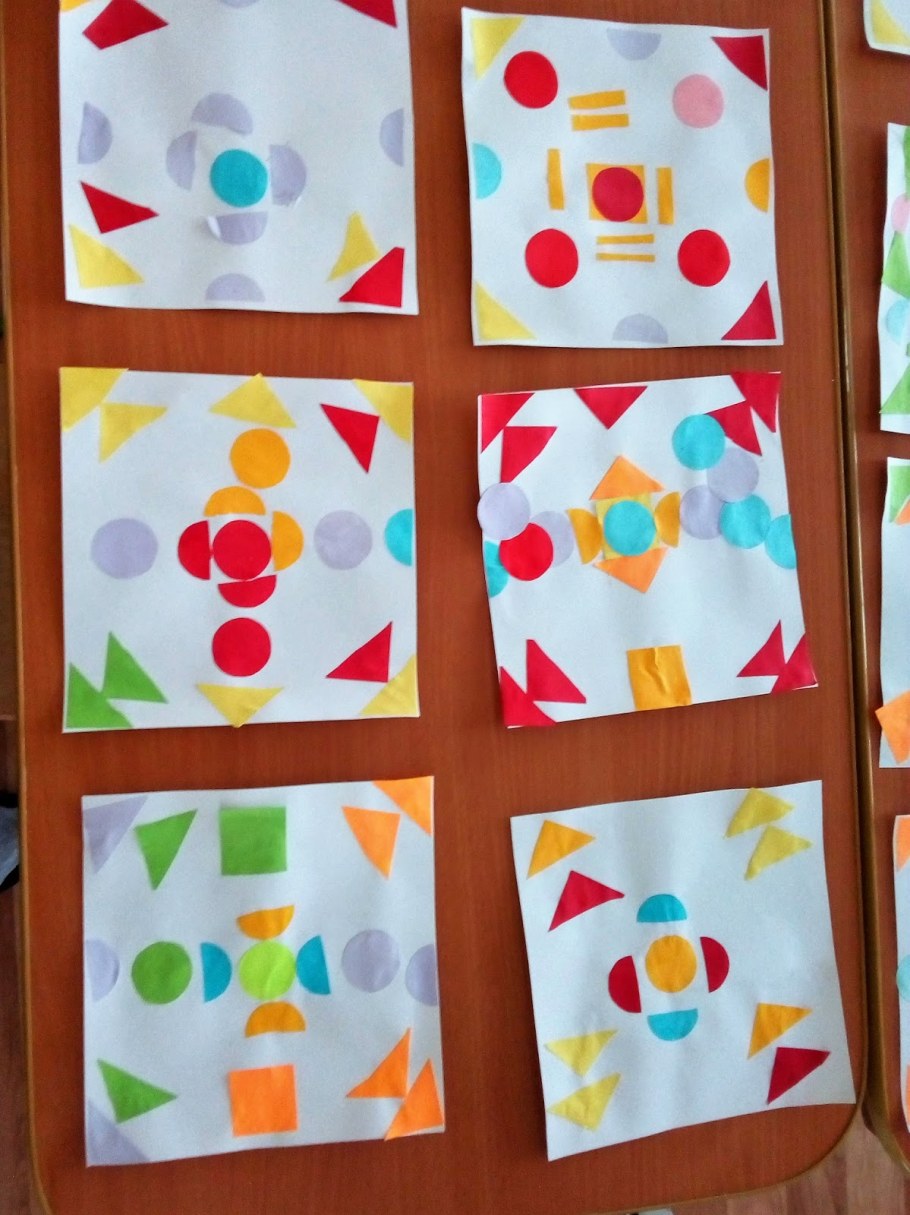 Аппликация украшение платочка в средней группе