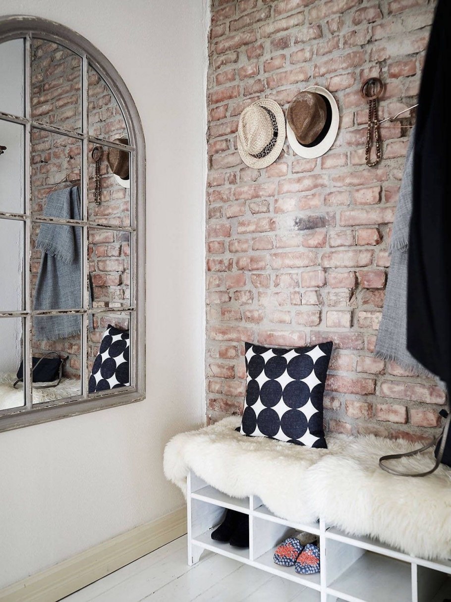 Кирпич в интерьере