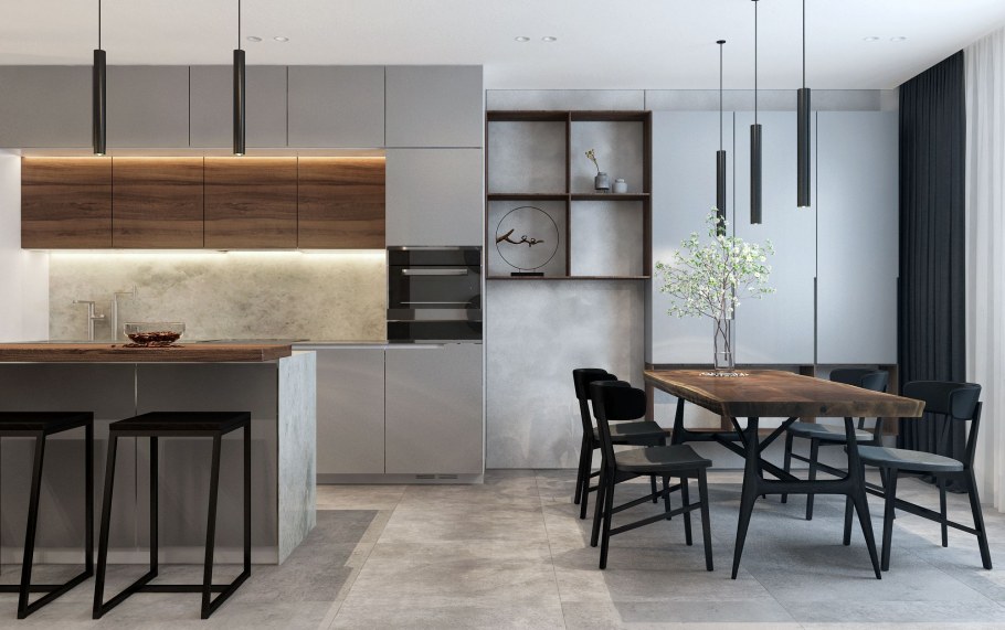 Кухня лофт Минимализм