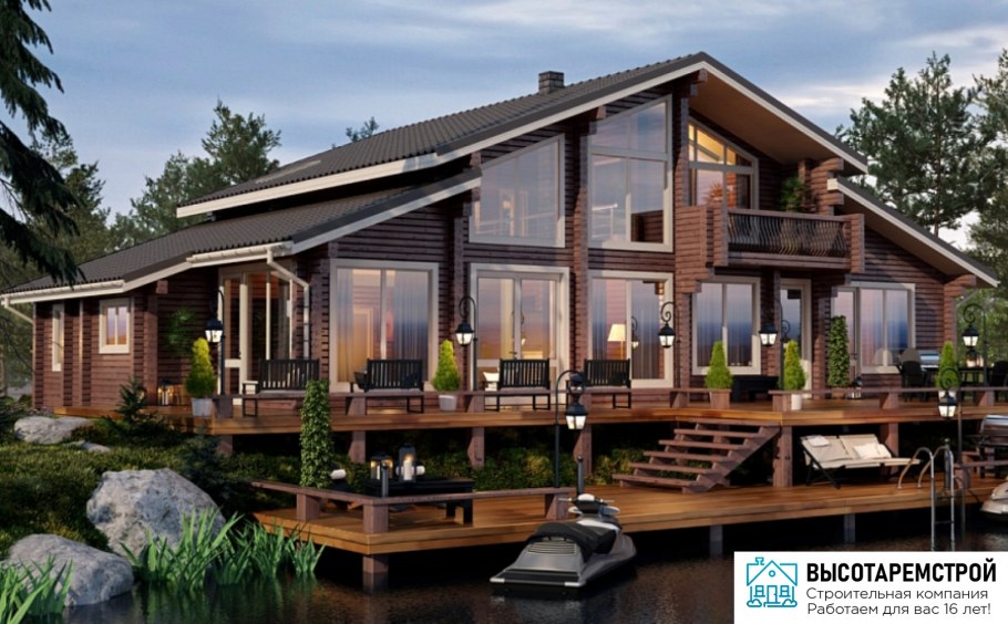 Дом из клееного бруса Скандинавия