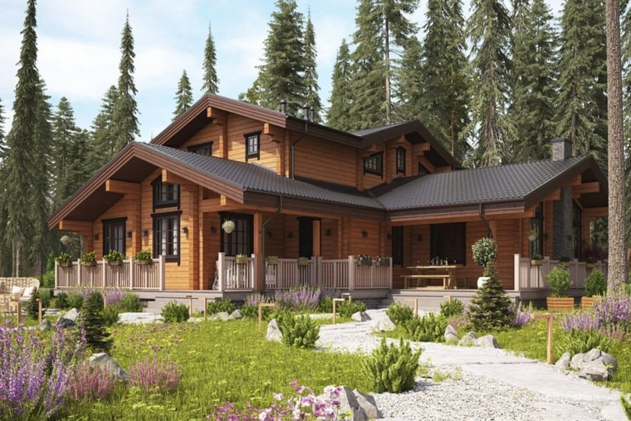 Дом из клееного бруса good Wood