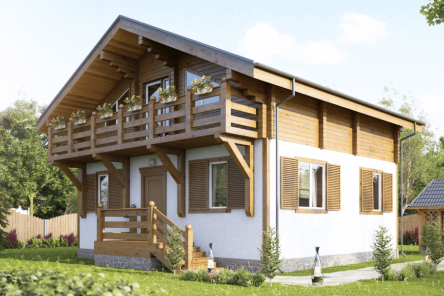 Дом из клееного бруса good Wood