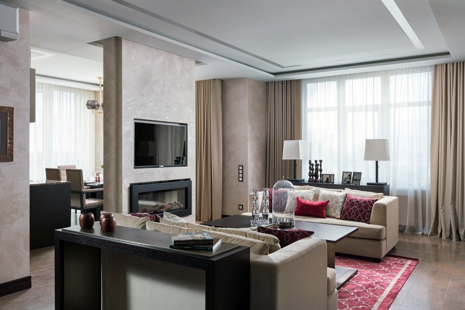 Уютная гостиная ТВ зона