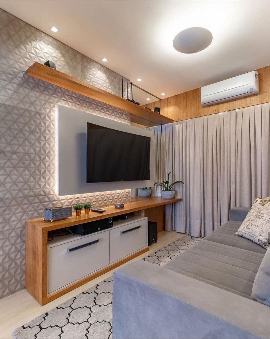 Декоративная перегородка в гостиной