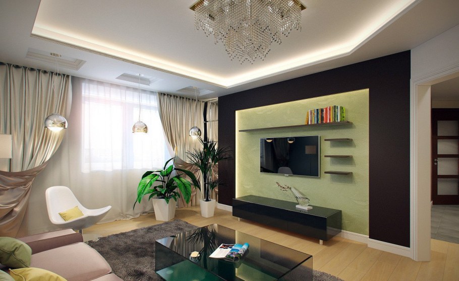 Интерьер с биокамином