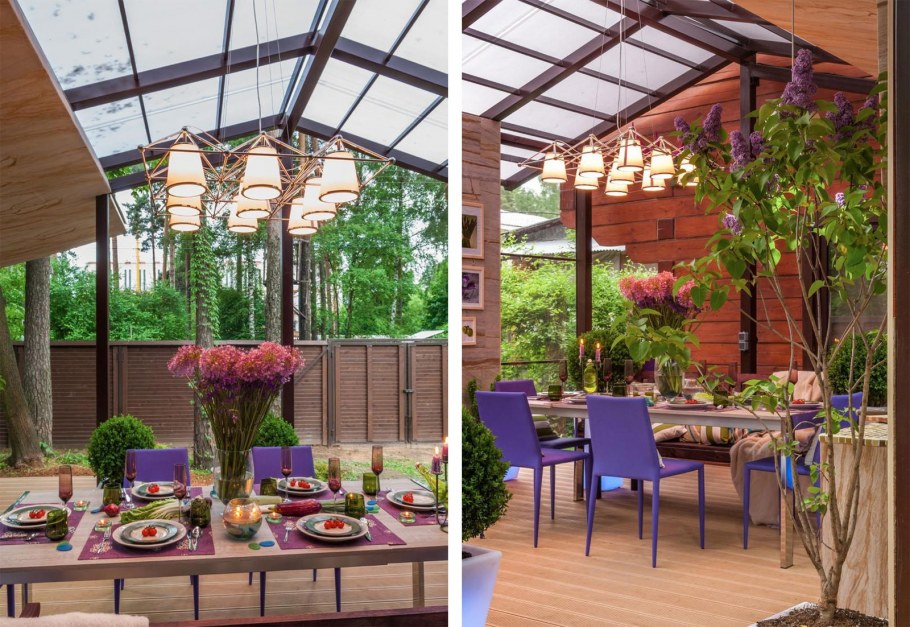 Светильники на открытую веранду