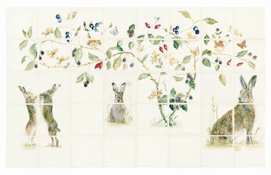 Керамическая плитка Family of Hares 40 Tile Panel