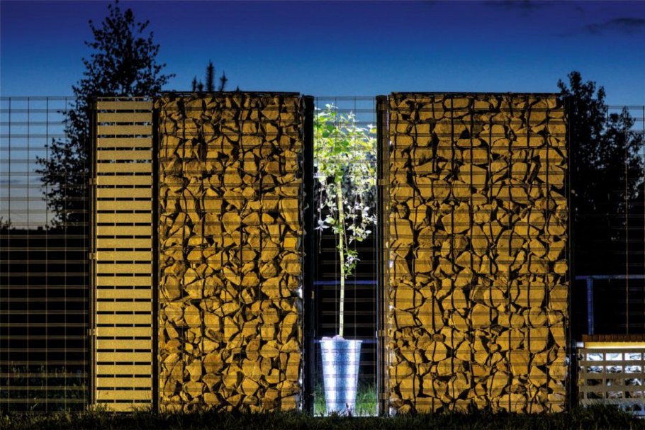 Кашпо из габионов