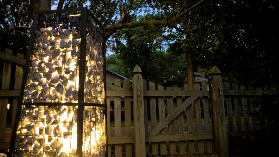 Габионы с подсветкой