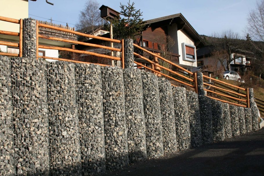 Габионы в ландшафтном дизайне фото