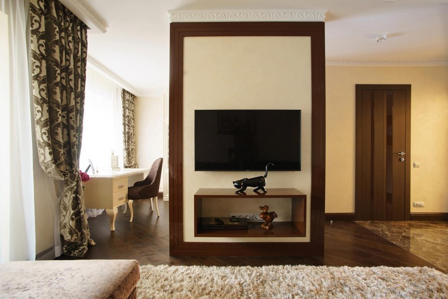 Арка над кроватью из гипсокартона