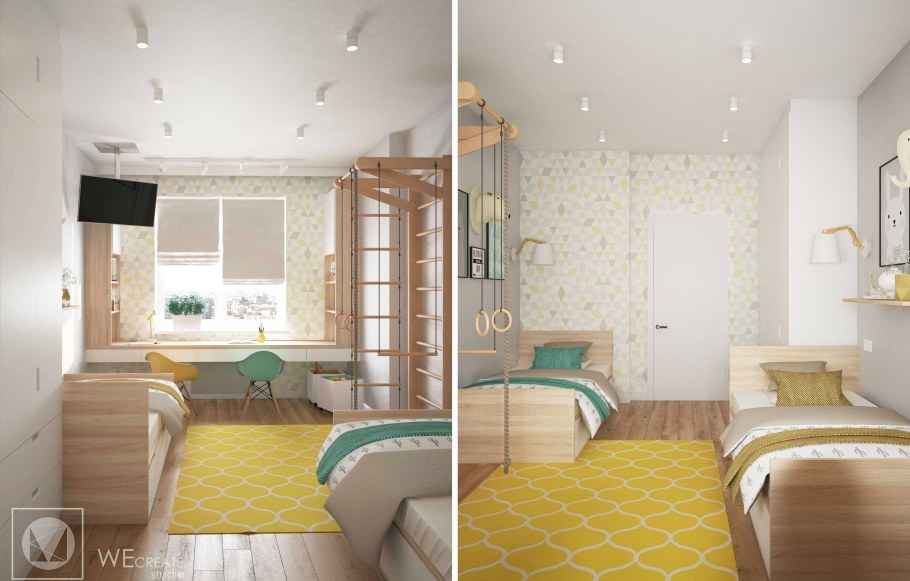 Комната 15 кв м для двоих детей разнополых детей