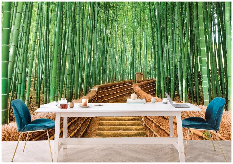 Натуральные обои Cosca Сильвер в интерьере