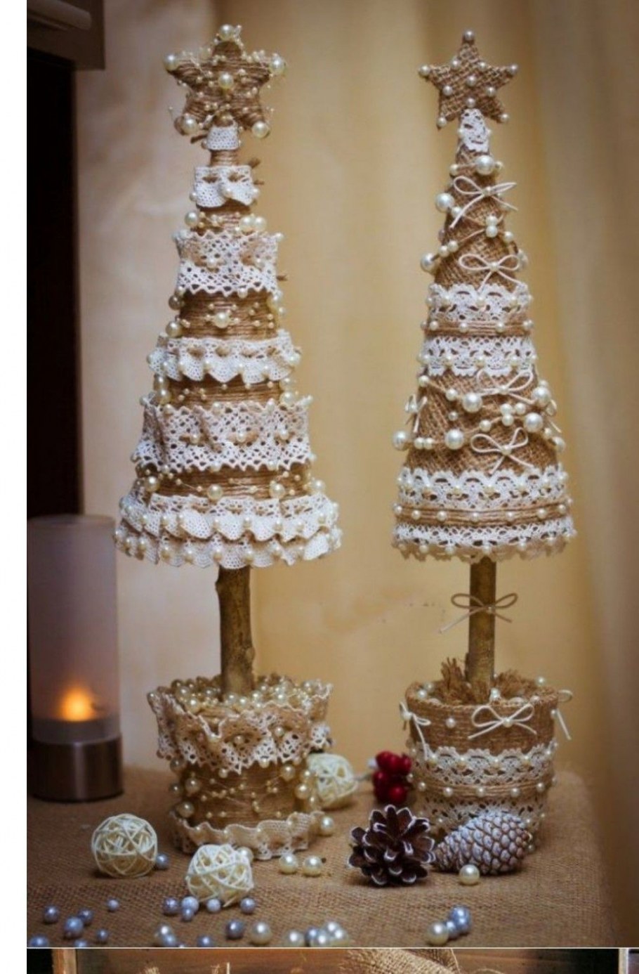 Новогодний домик из фетра