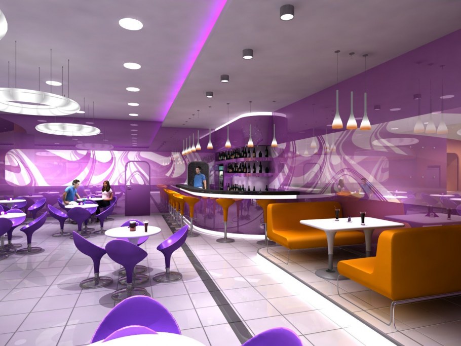 Интерьер молодежного кафе