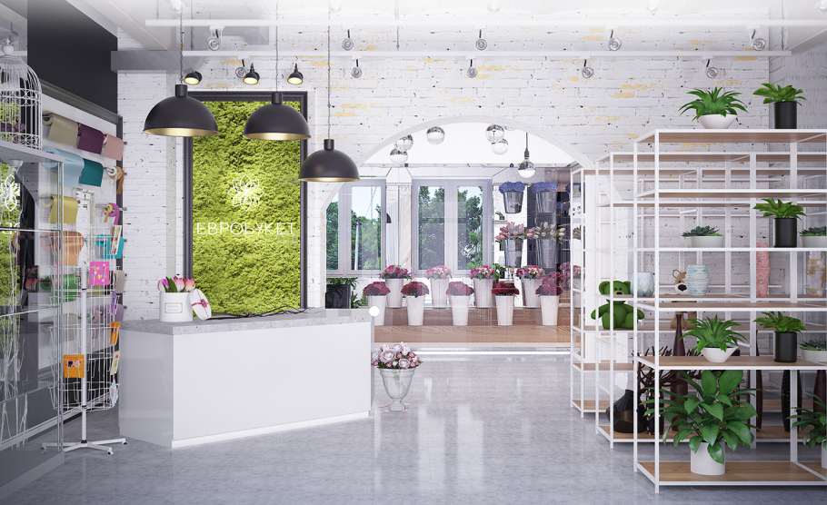 Цветочный магазин в стиле Прованс