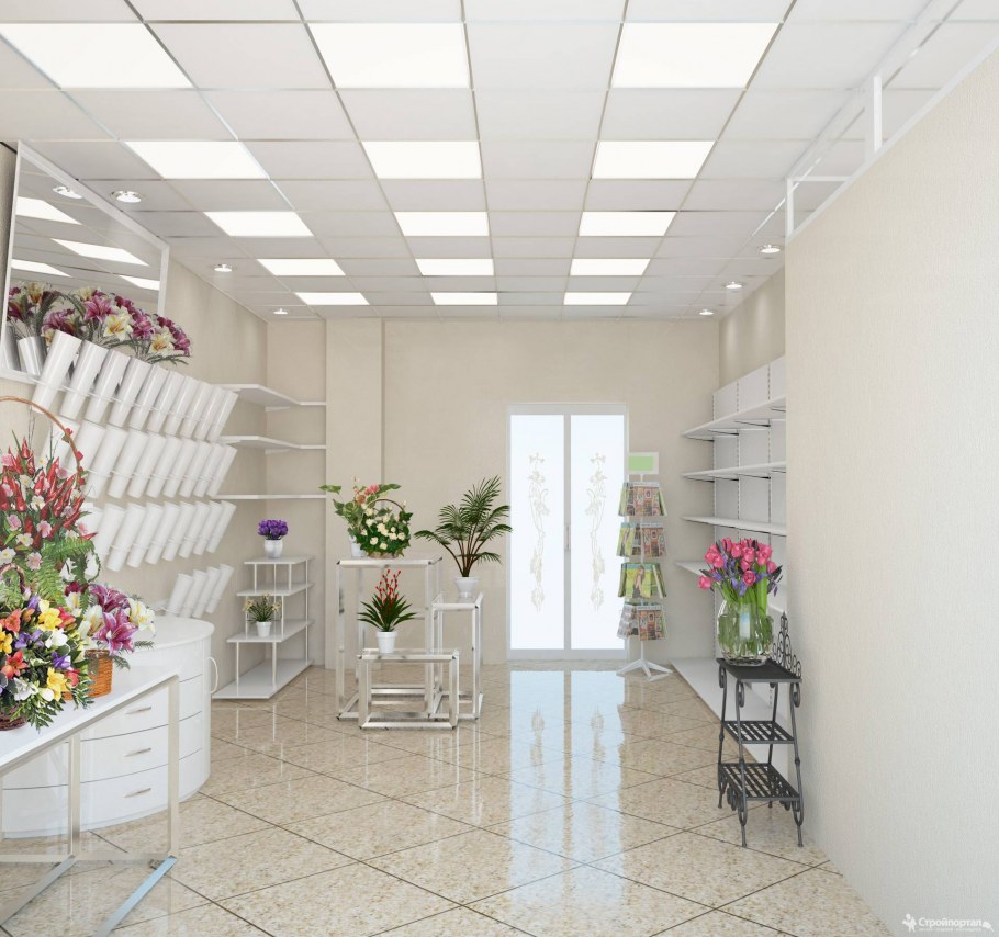Цветочный магазин внутри
