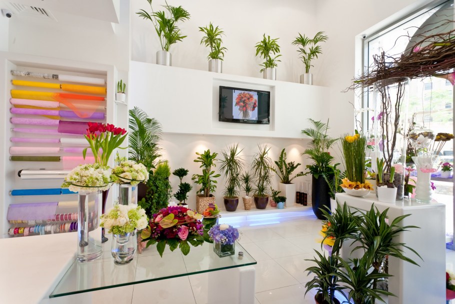 Интерьер цветочного салона