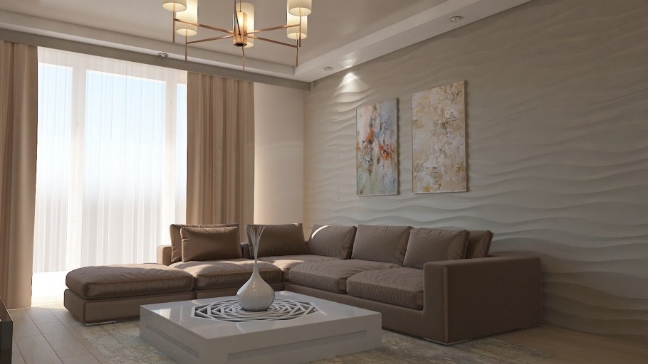 Гостиные в кофейных тонах