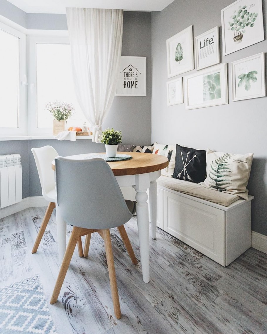 Диванчик на кухне в интерьере